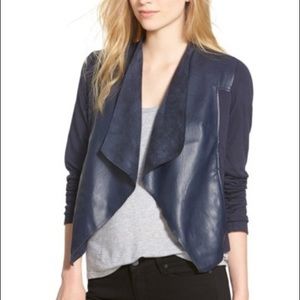 Kut from Kloth Lincoln Faux Leather Drape Jacket